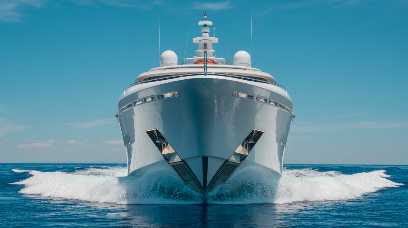 AHPO - Dramatic bow cutting through the Mediterranean