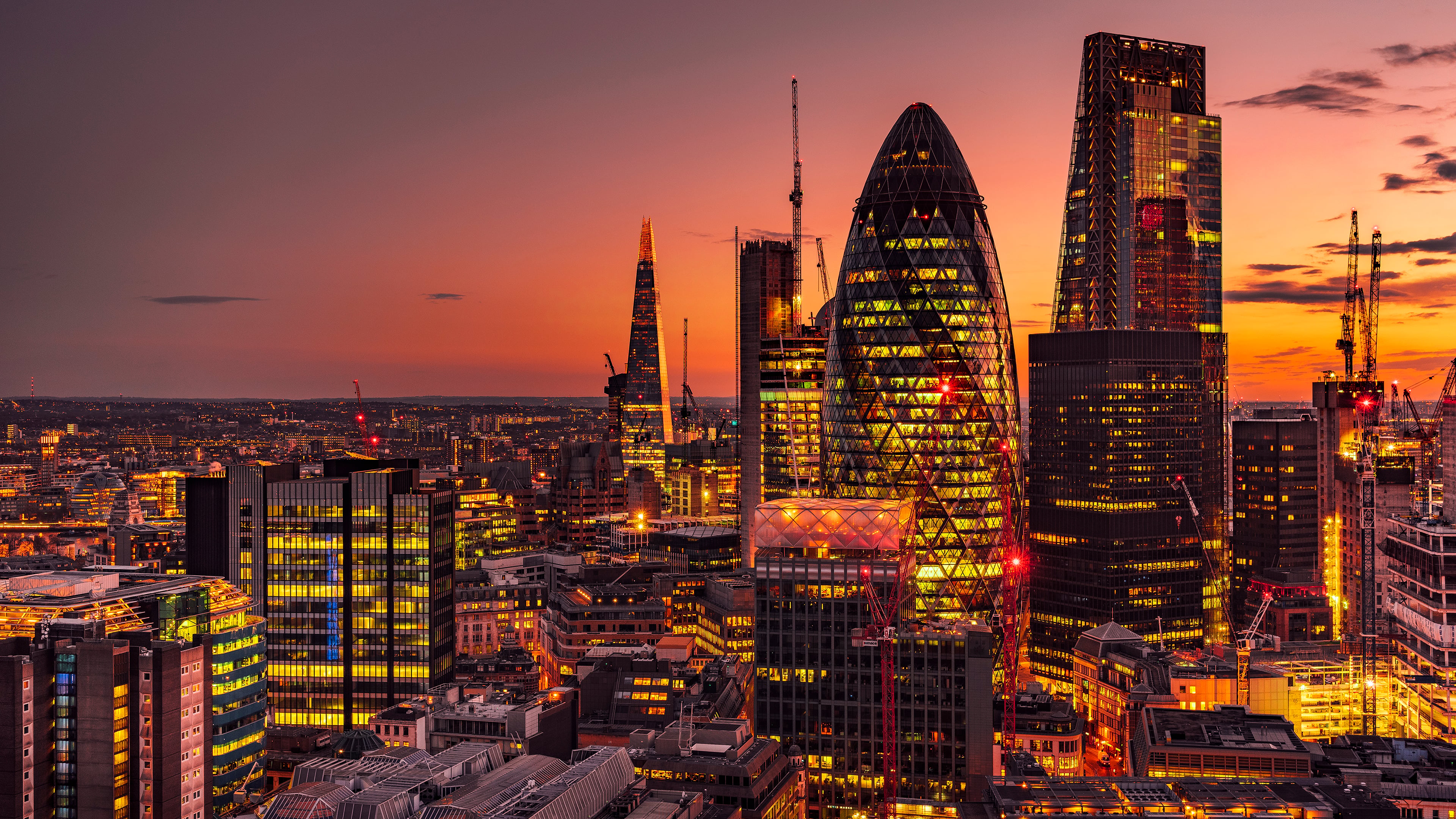 London skyline representing UK business presence
