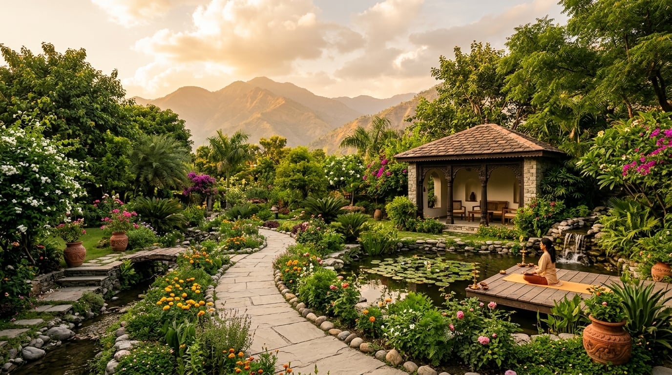 Peaceful garden