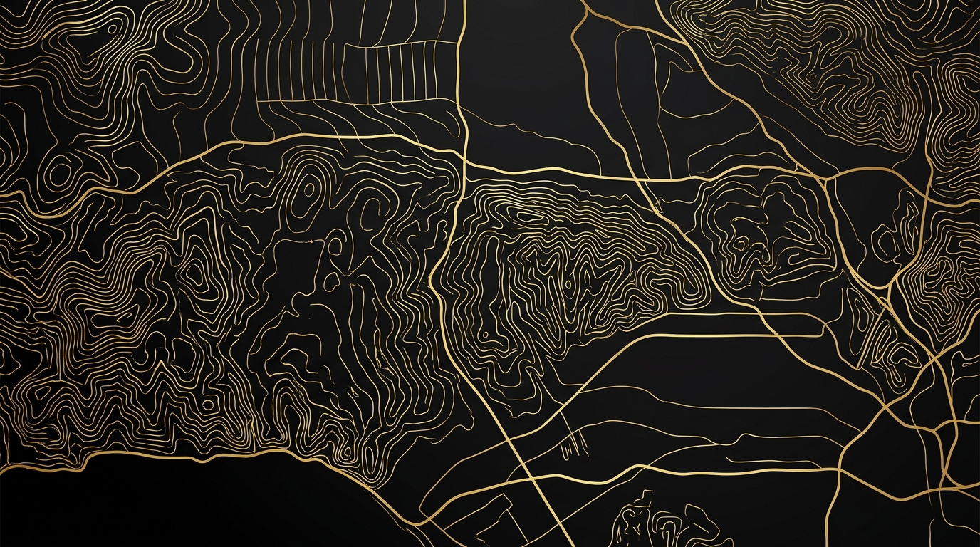 The golden topography of the Los Angeles hills — the entity graph that anchors your brand.
