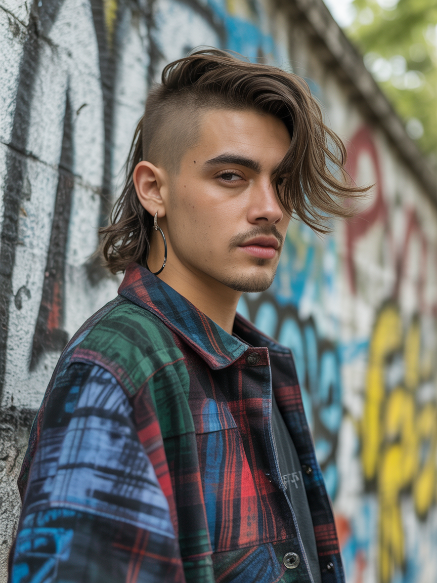 Trendiger Mullet Haarschnitt Street Style Friseur Frankfurt
