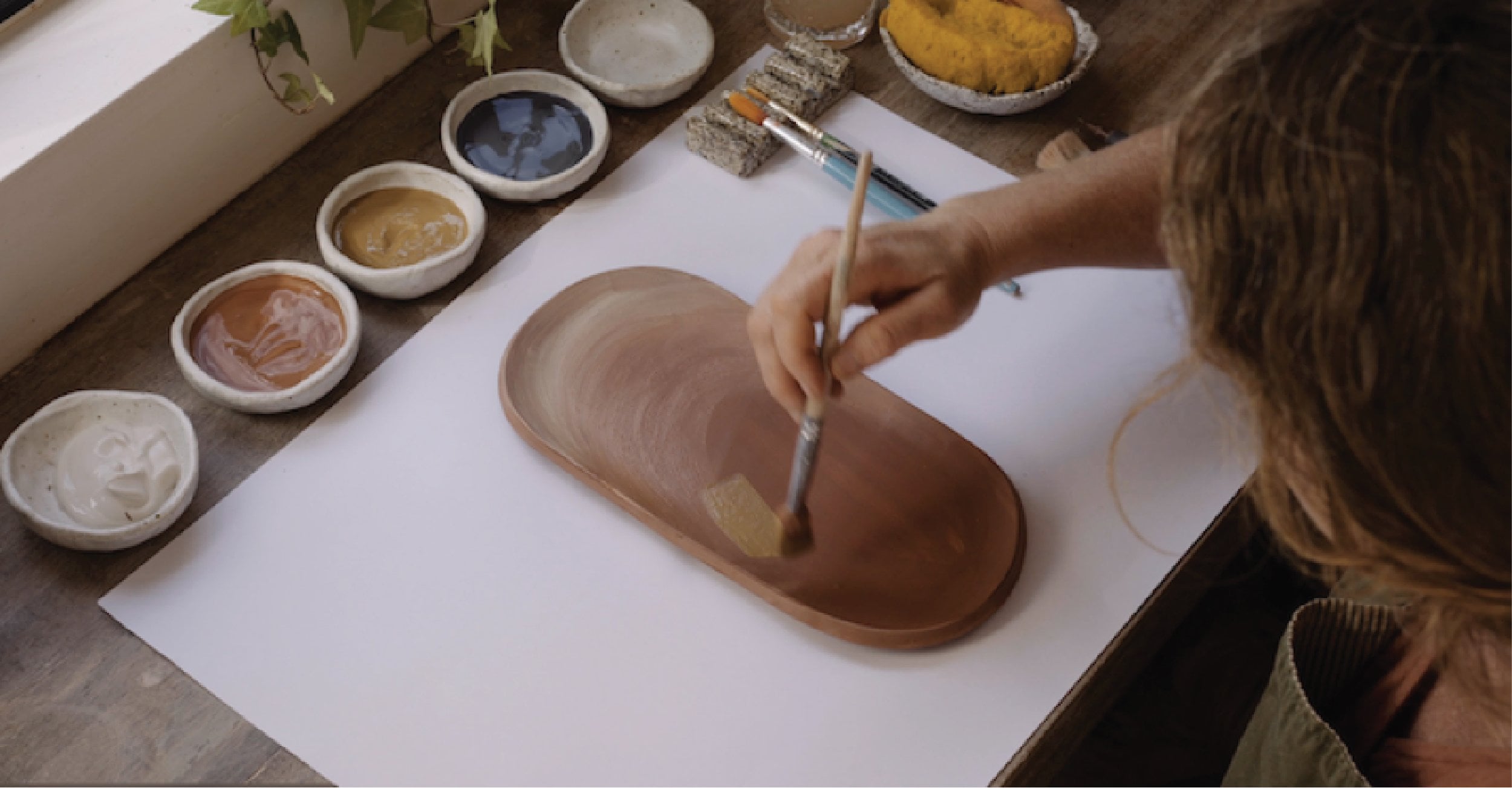 Take-home pottery painting kit
