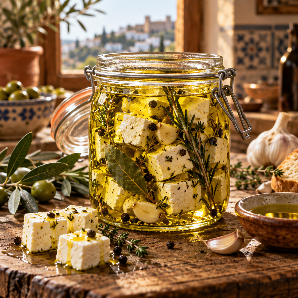 Queso en Aceite de Oliva