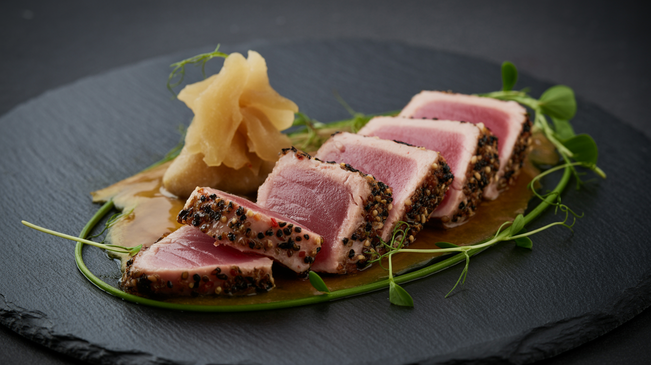 Pepper-Crusted Seared Ahi Tuna