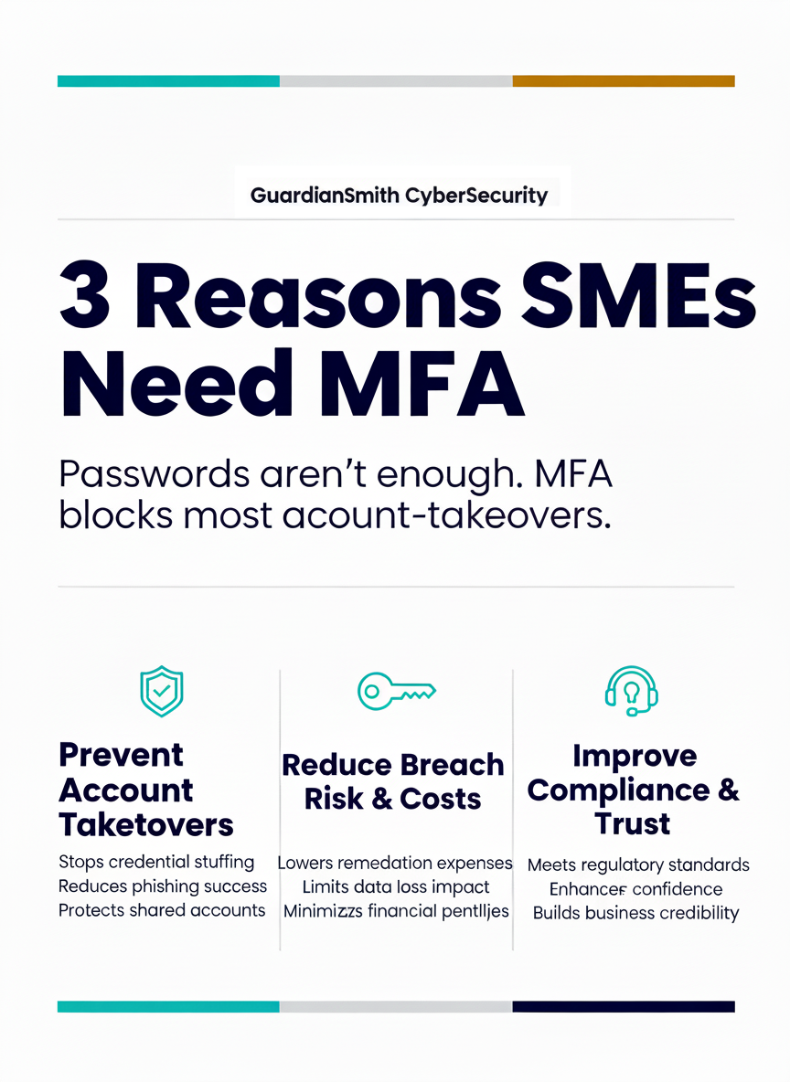 3 Reasons SMEs Need MFA Infographic