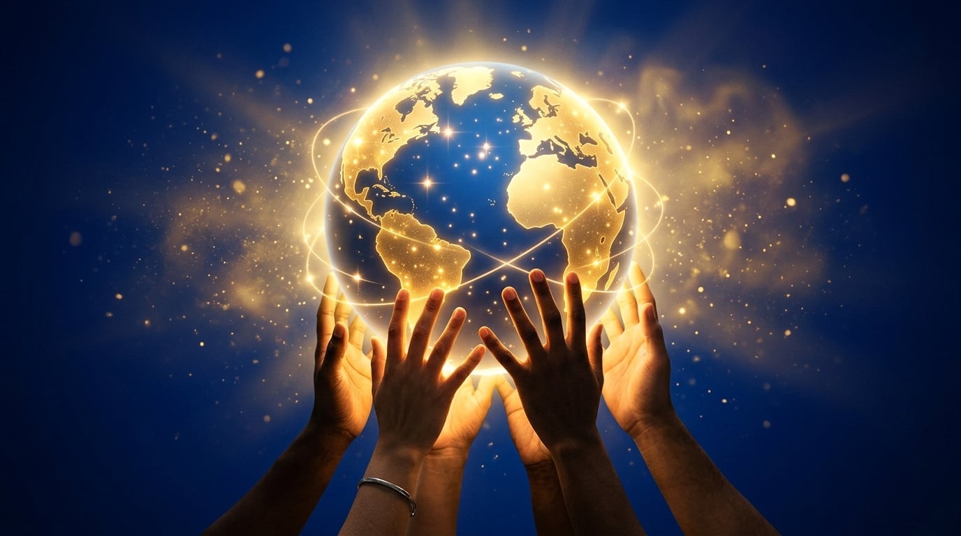Global impact symbolizing generosity and kingdom partnership