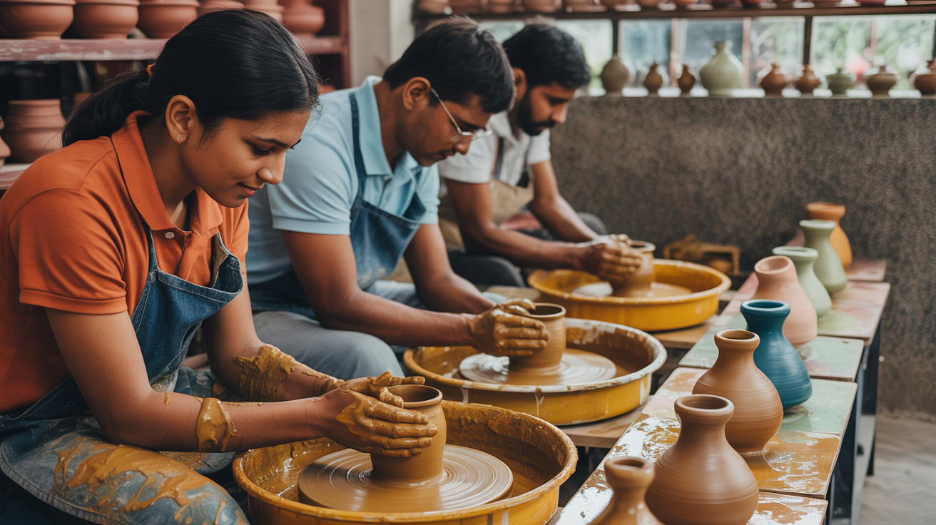 Pottery & Ceramics workshop at Crafty Rooster