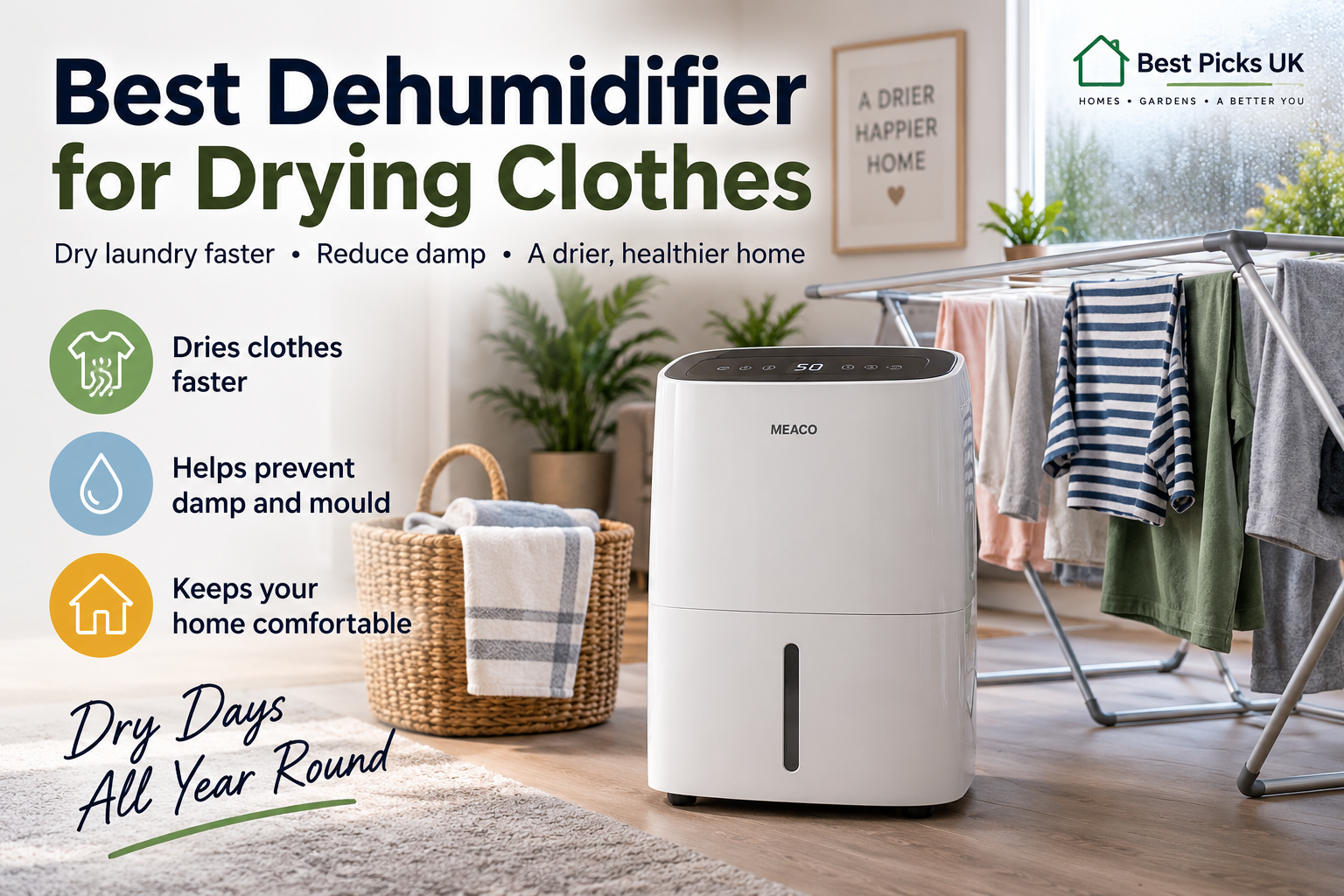 Best Dehumidifier for Drying Clothes: A UK Guide