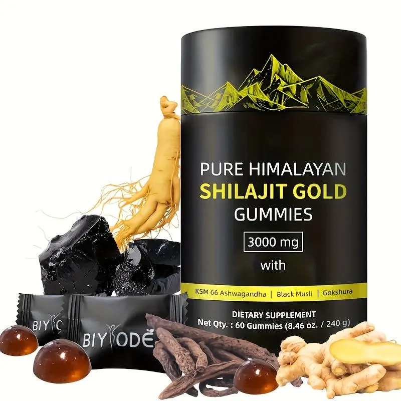 Pure Himalayan Shilajit Gold Gummies - Flacon 60 gommes
