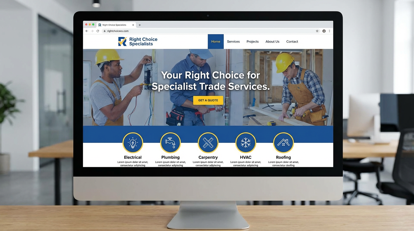 Right Choice Specialists website screenshot