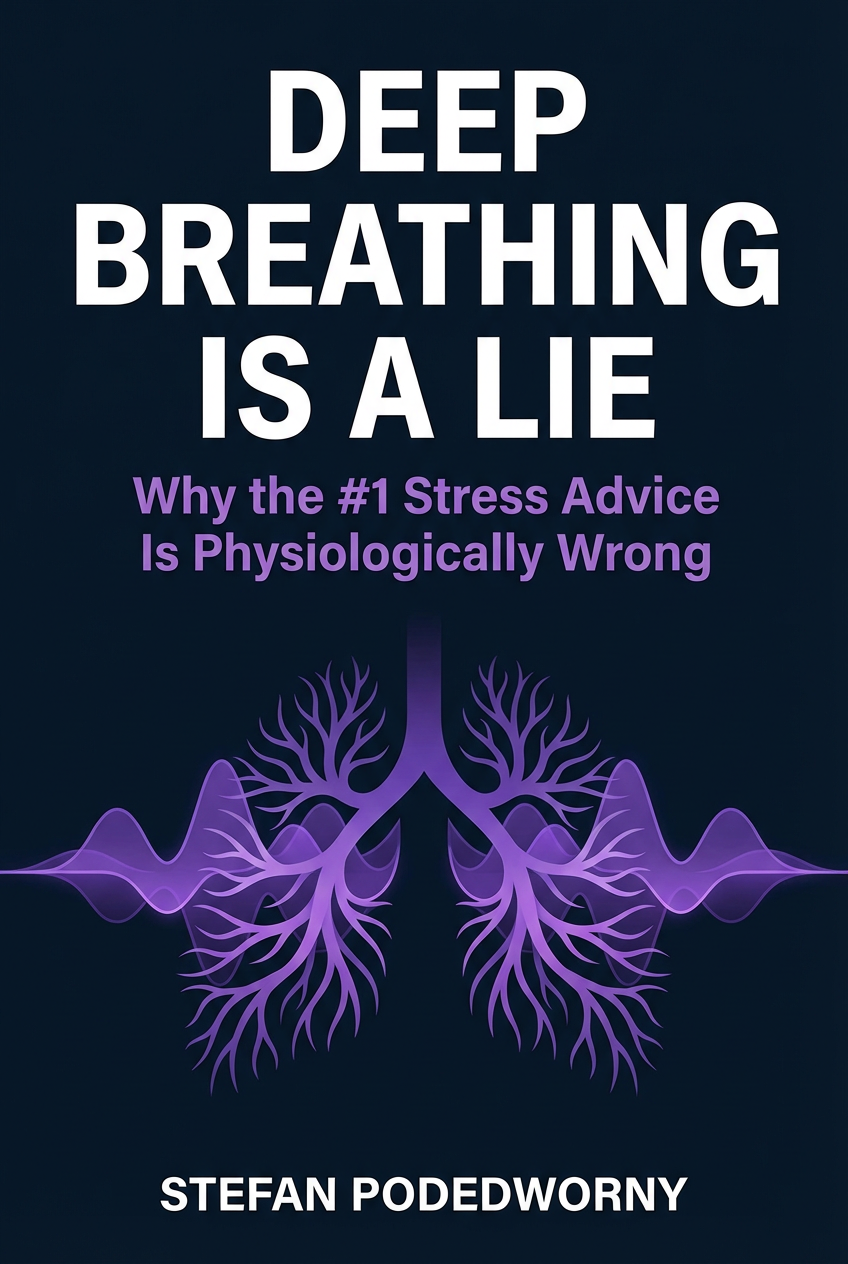 Book cover: Deep Breathing Is a Lie