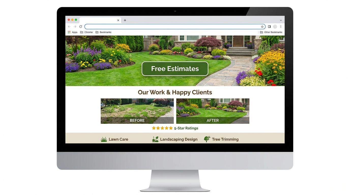 Landscaping website example