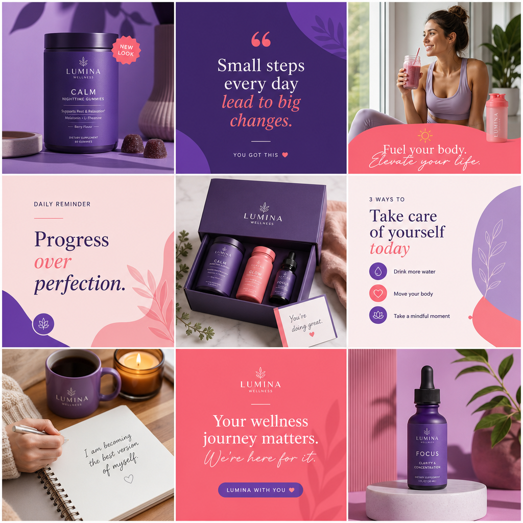Instagram feed design sample