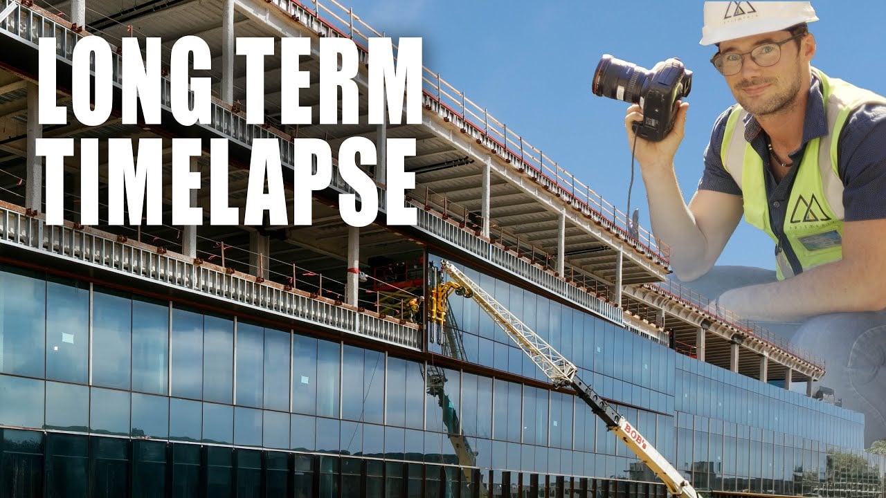 Steel frame construction site showing rapid building assembly