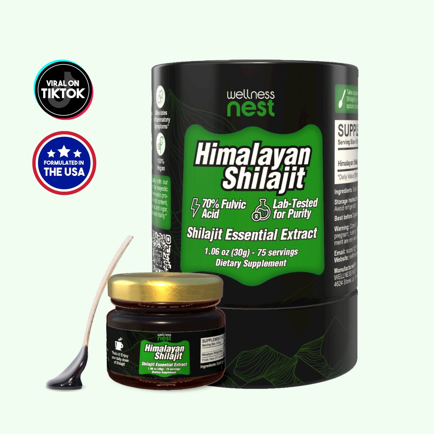 Wellness Nest Shilajit Essential Extract Dreierpack