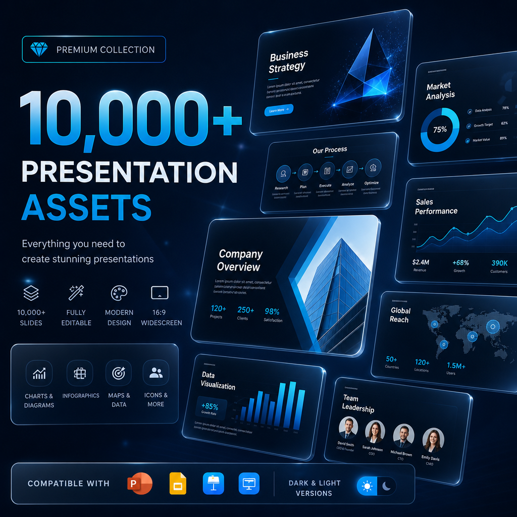 10,000+ Presentation Assets