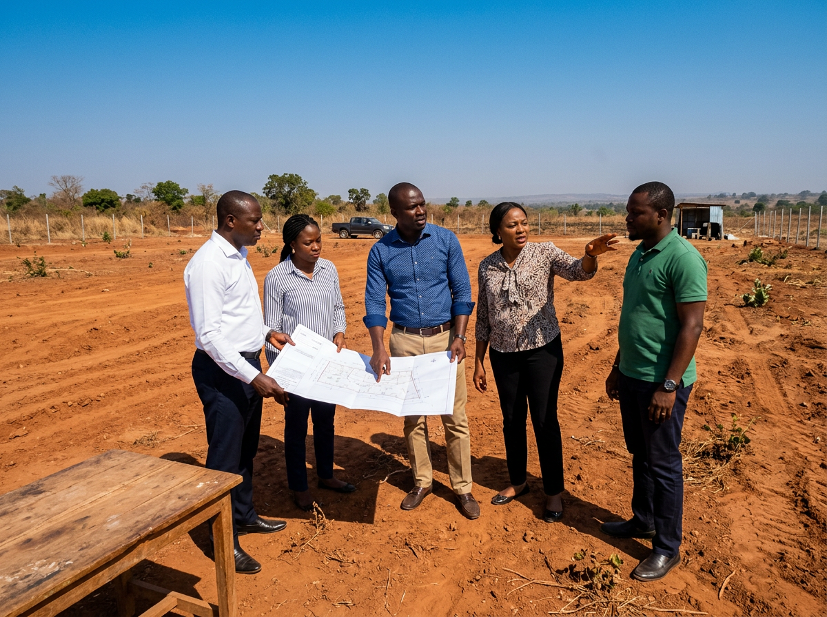 Godfrey and the CREDENCE Properties team on a Friday site inspection
