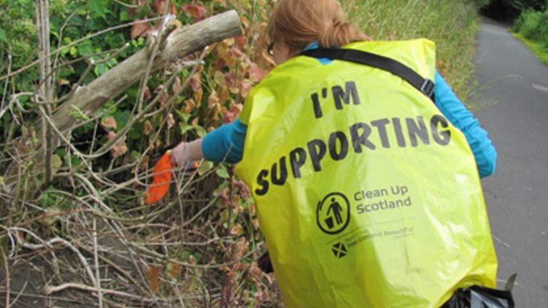 Volunteers participating in a community campaign