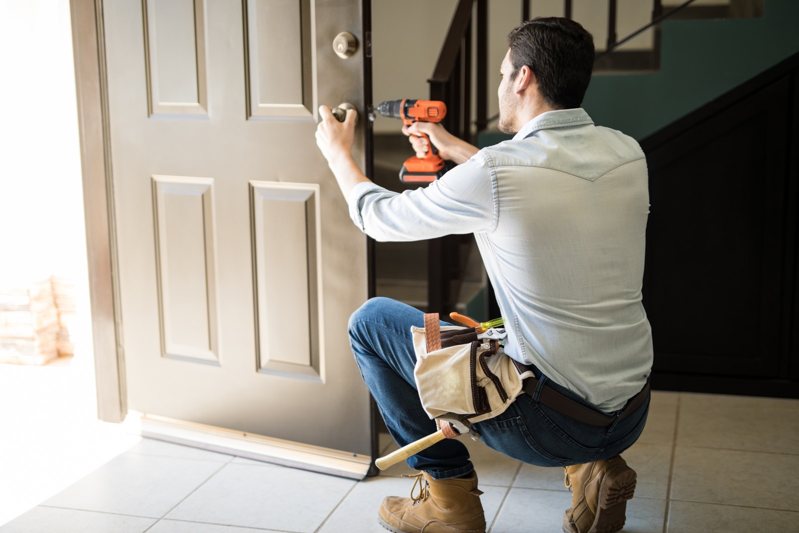 Door & Window Weatherproofing - Handyman performing general home maintenance and repair work