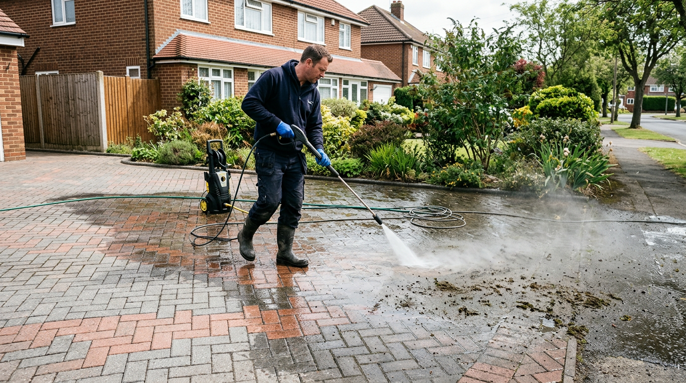 Driveway Cleaning by WD Tree Surgery Belfast