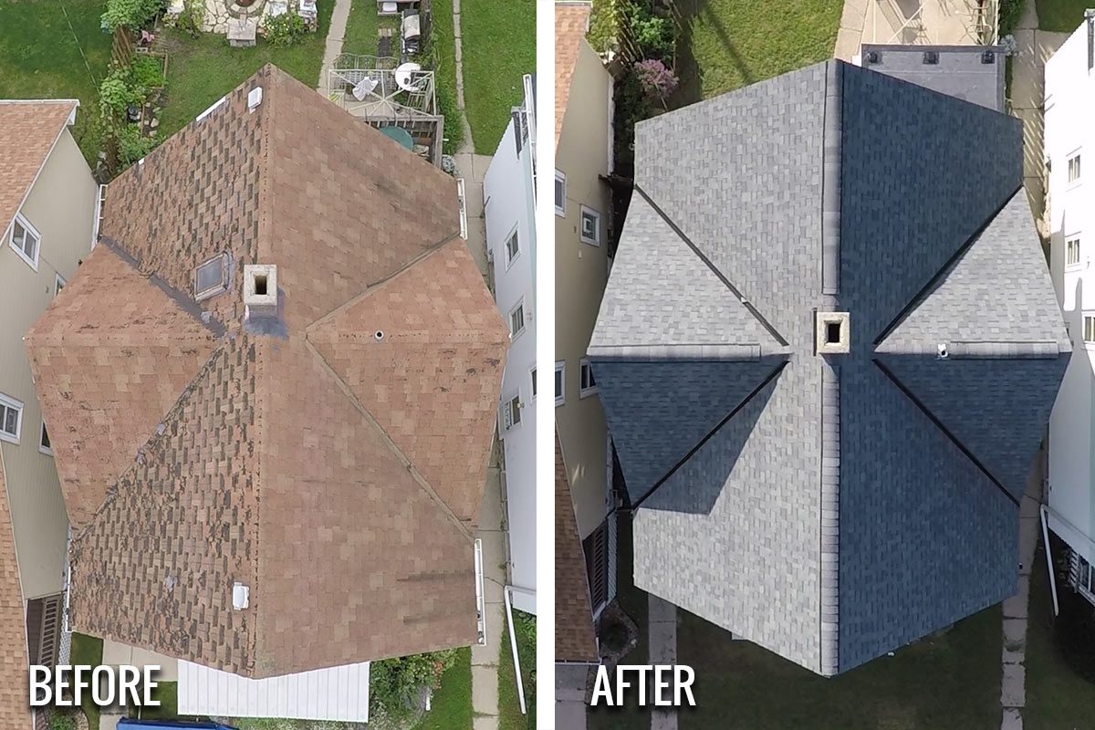Before and after transformation