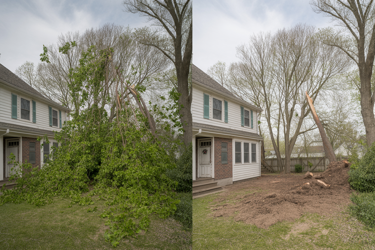 Before & After Tree Removal