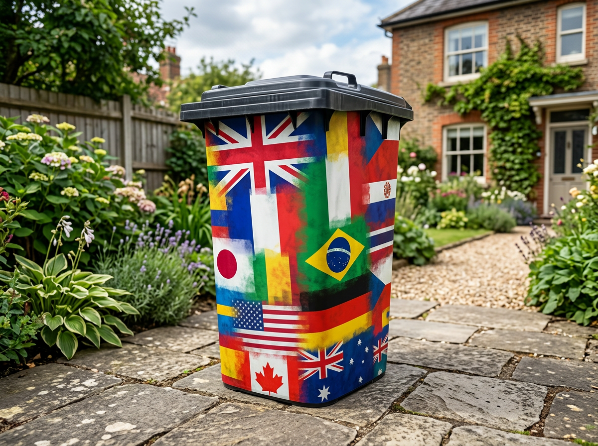 International Flags bin wrap category