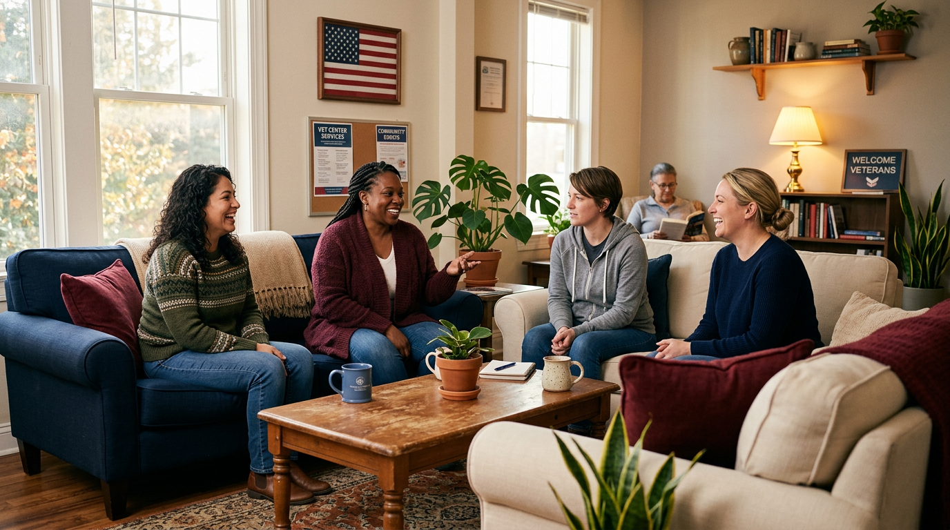 Welcoming Vet Center community room