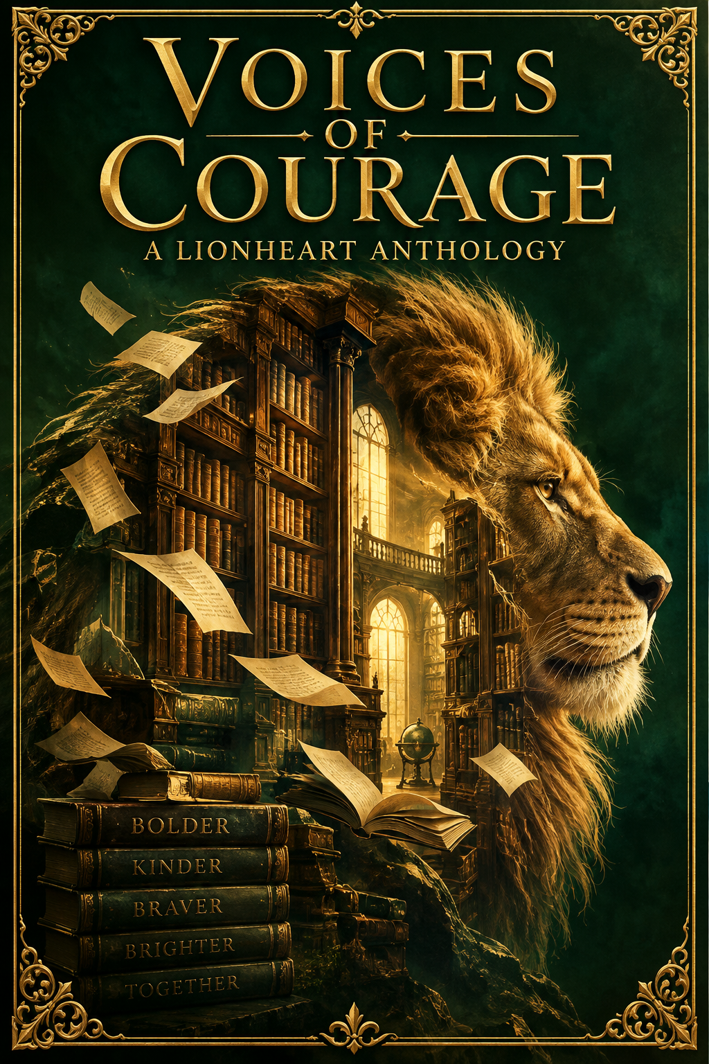 Cover of Voices of Courage: A Lionheart Anthology