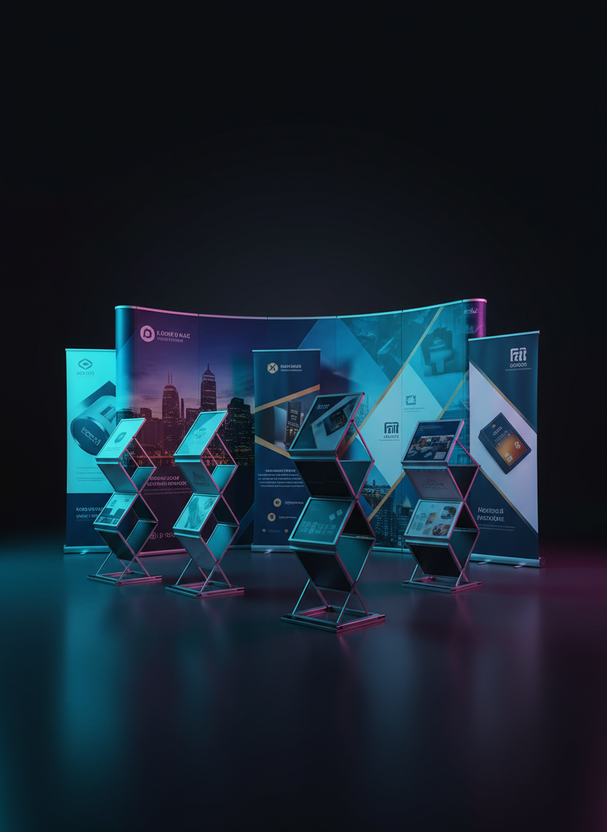 Banners e displays de grande formato