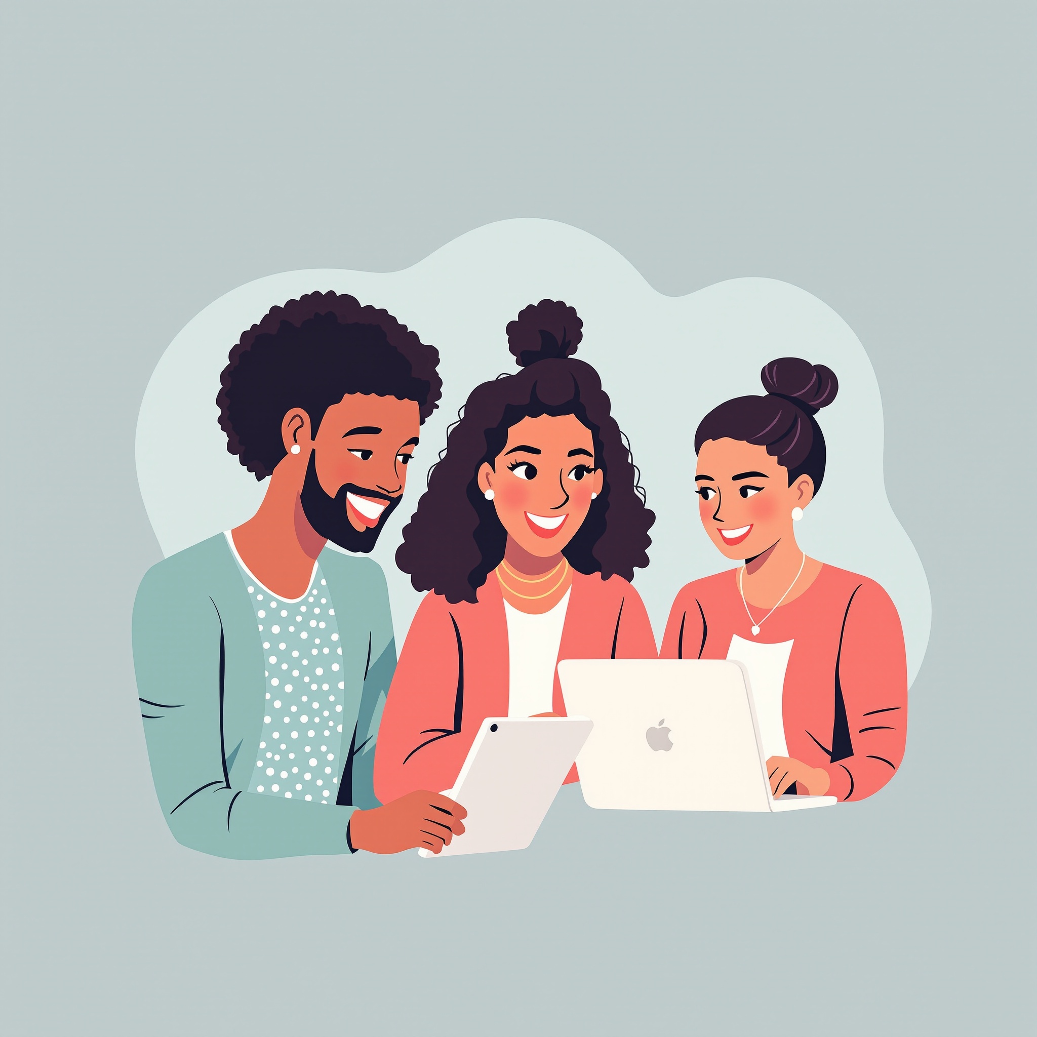 Équipe utilisant des outils IA