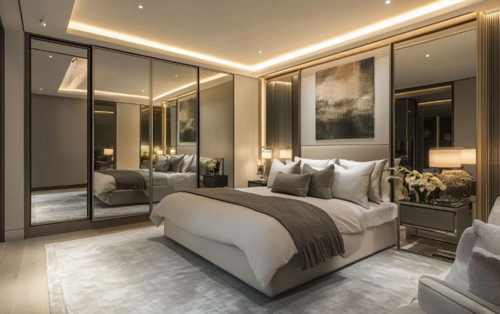 Szafa z drzwiami lustrzanymi