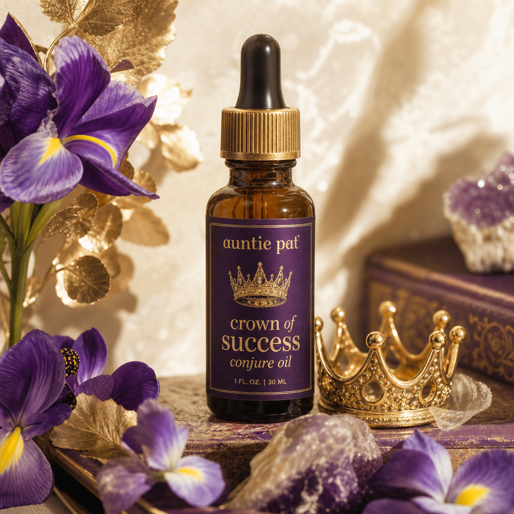 auntie pat - crown of success conjure oil by church girl hoodoo