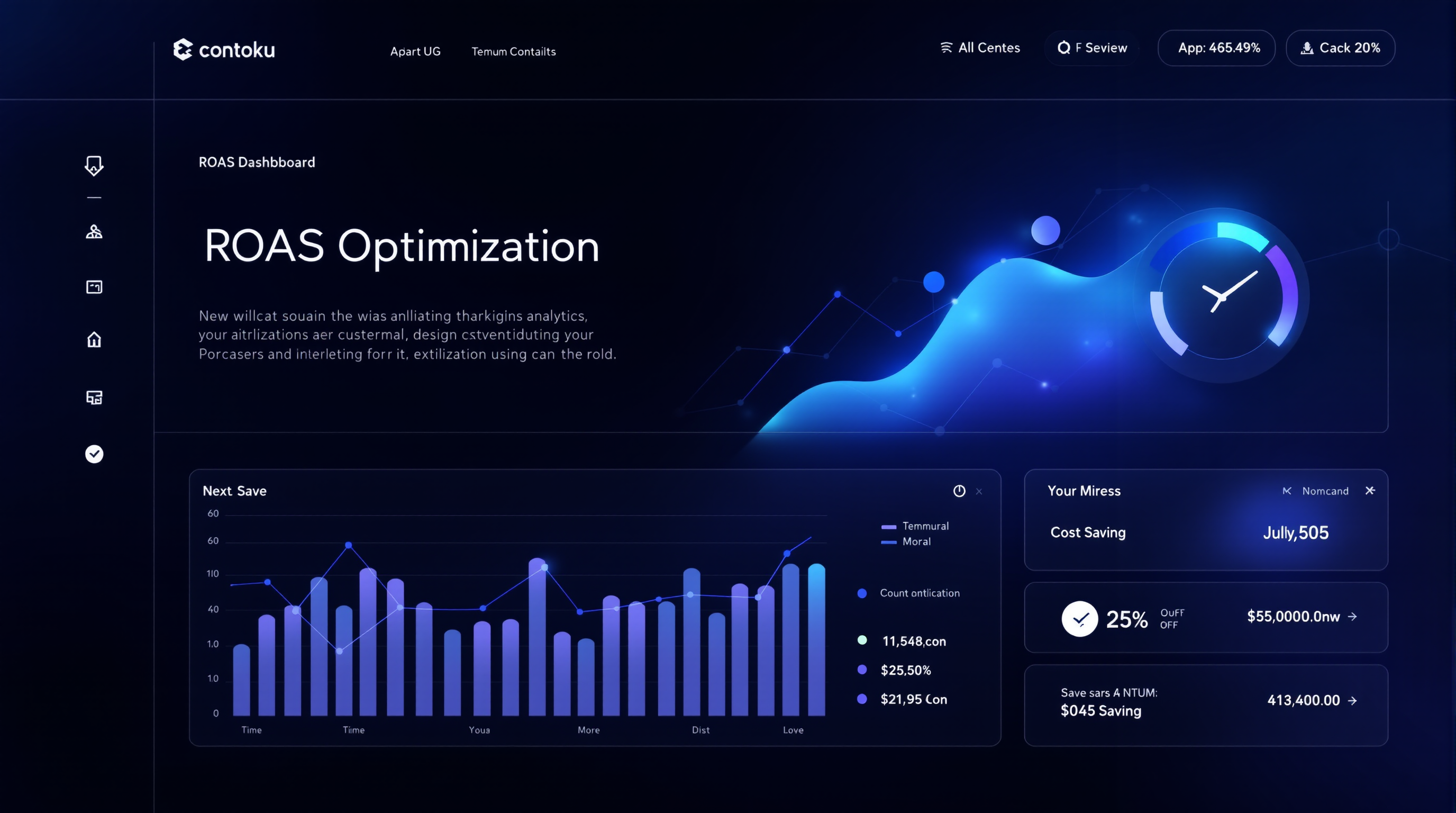 ROAS optimization analytics dashboard