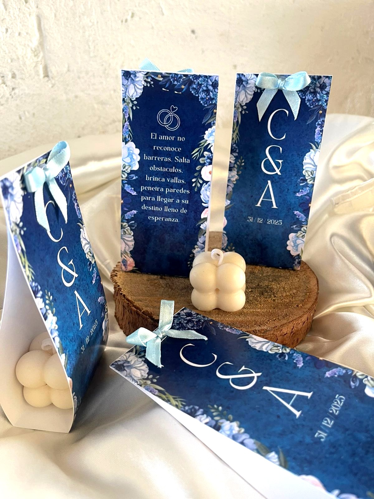 Vela Cubo Caja Personalizada