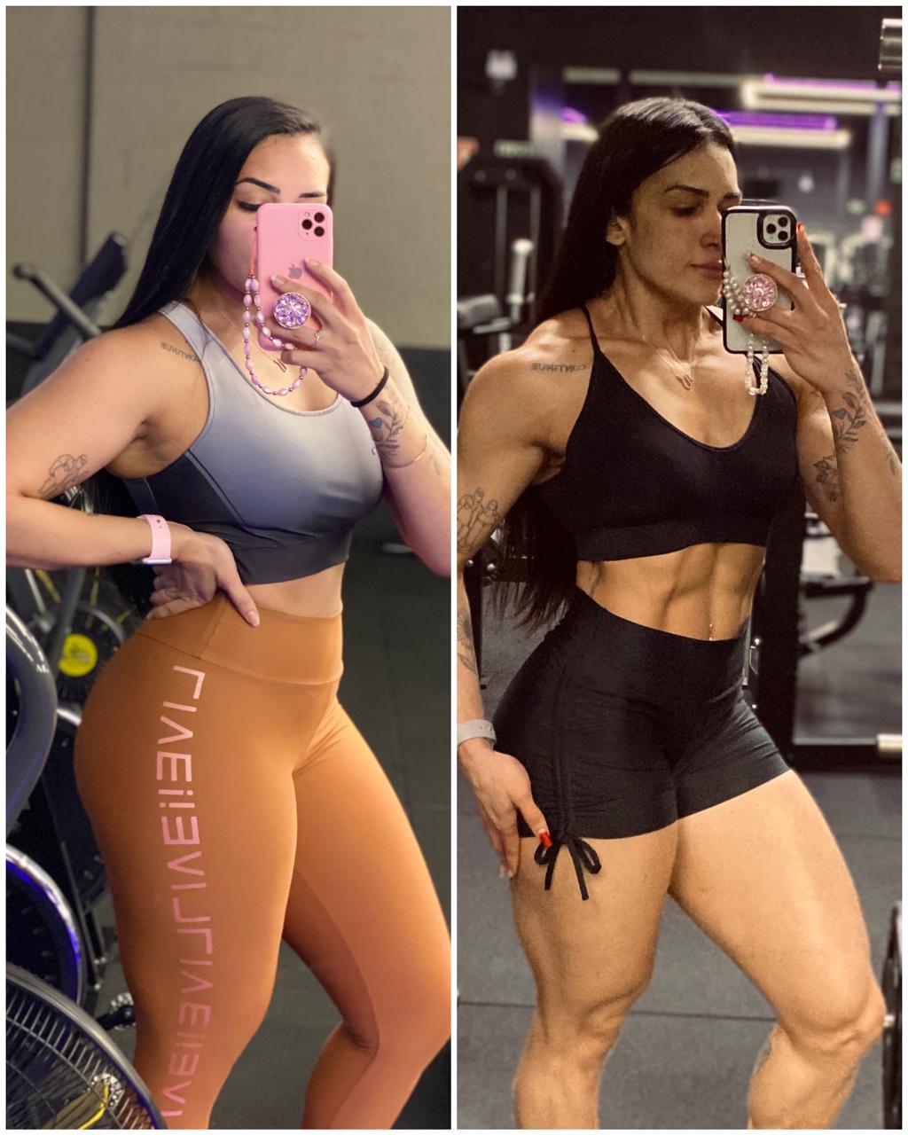 Antes e depois - academia