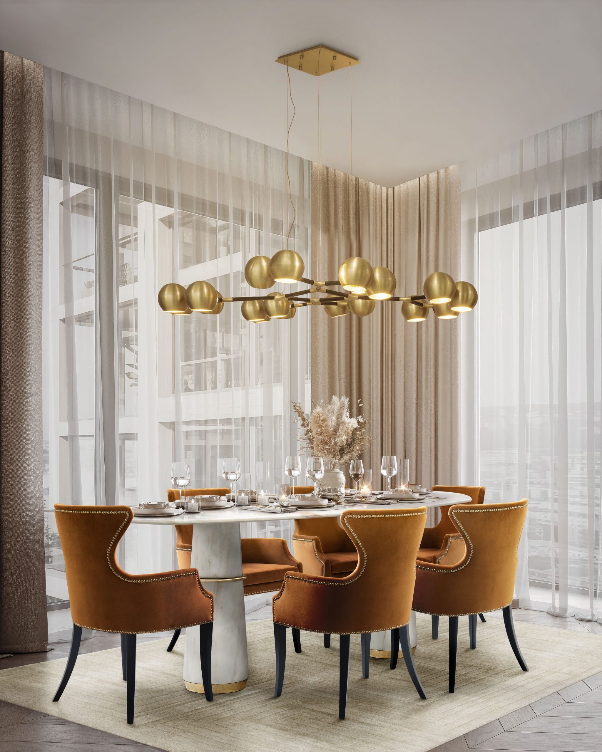 Elegant Entertaining - Dining Room design by AuraHT Design in Ikoyi, Lagos