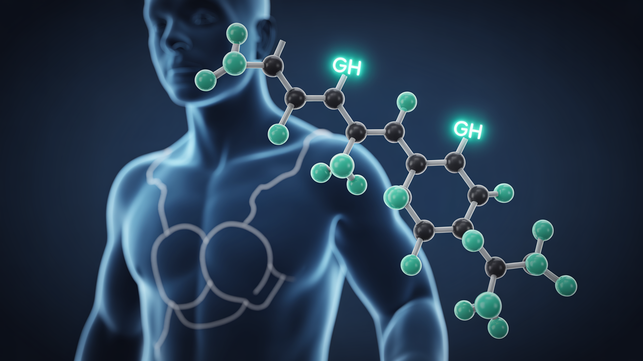Molecular structure illustration of Hexarelin