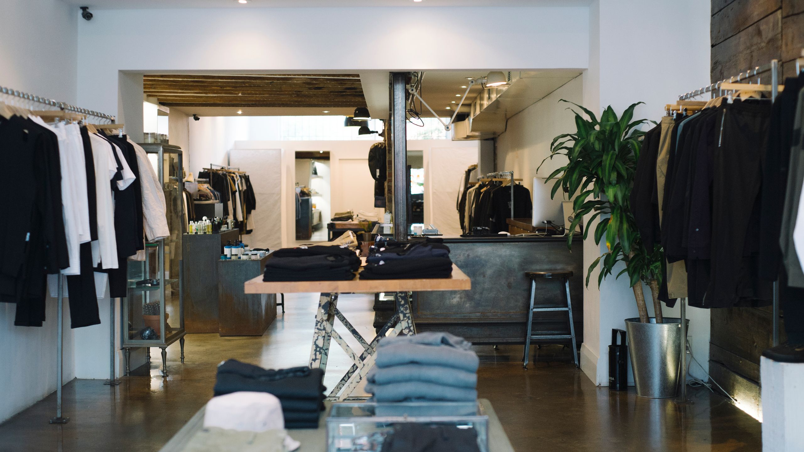 Upscale Yorkville shopping district with luxury boutiques