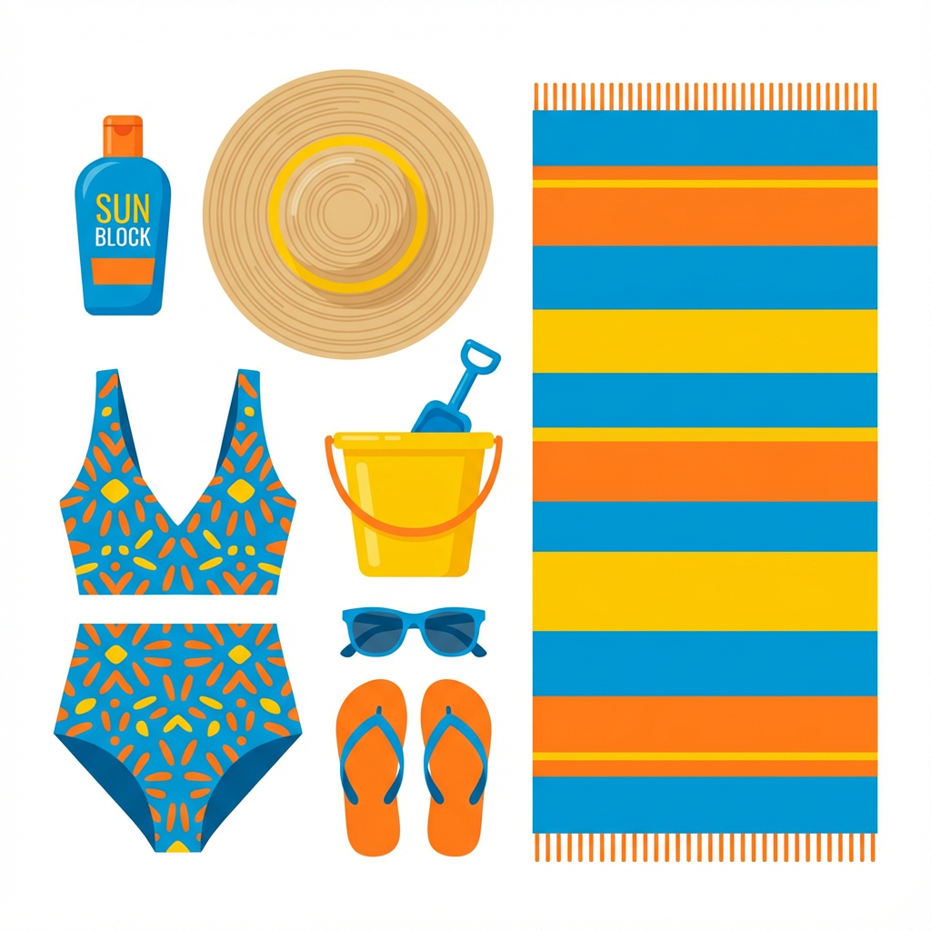 Packing checklist illustration