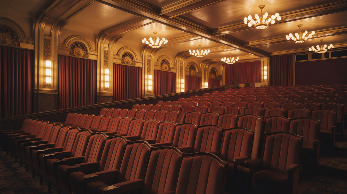 Vintage cinema theater