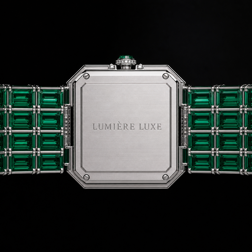 Emerald Sovereign Gemstone Watch — alternate view