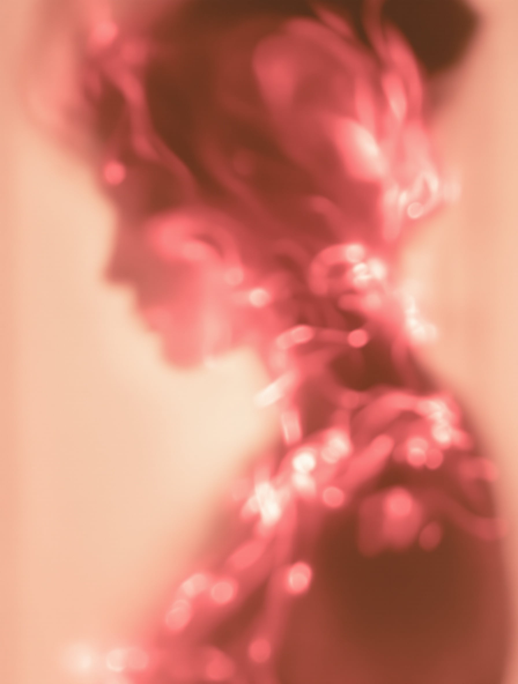 Mystery jewelry silhouette with golden aura glow