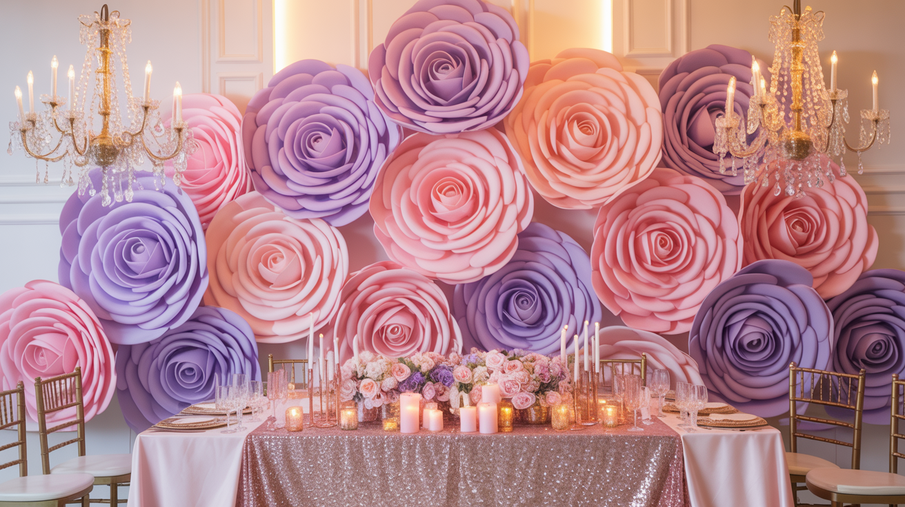 Quinceañera Backdrop Ideas: Giant Flowers for 2026