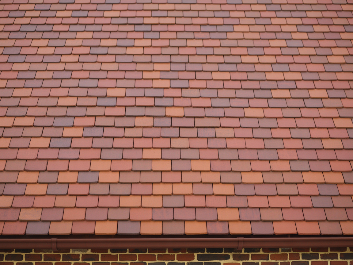 Beautiful clay tile roofing on a UK property