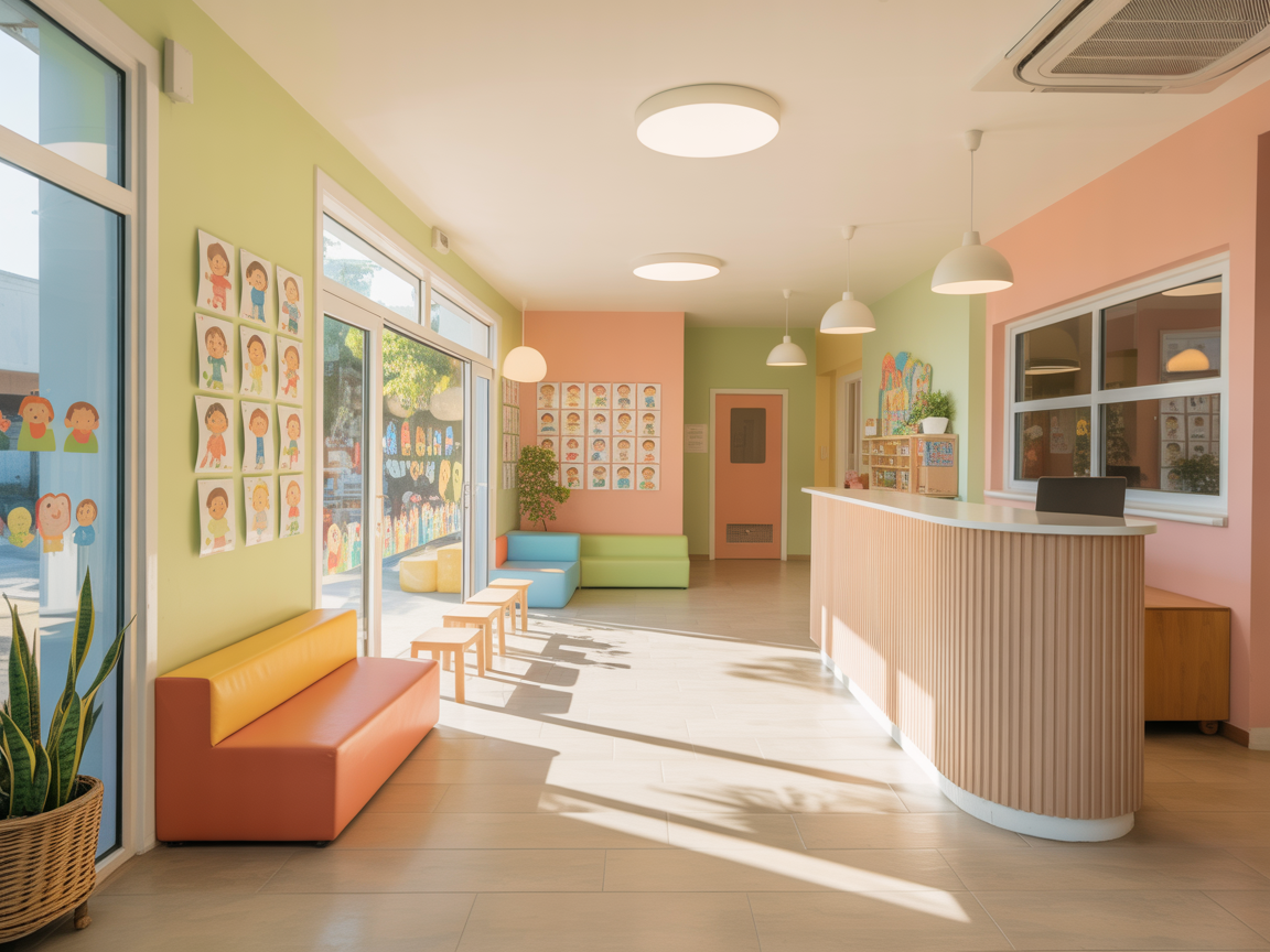 Welcoming entrance area with comfortable seating