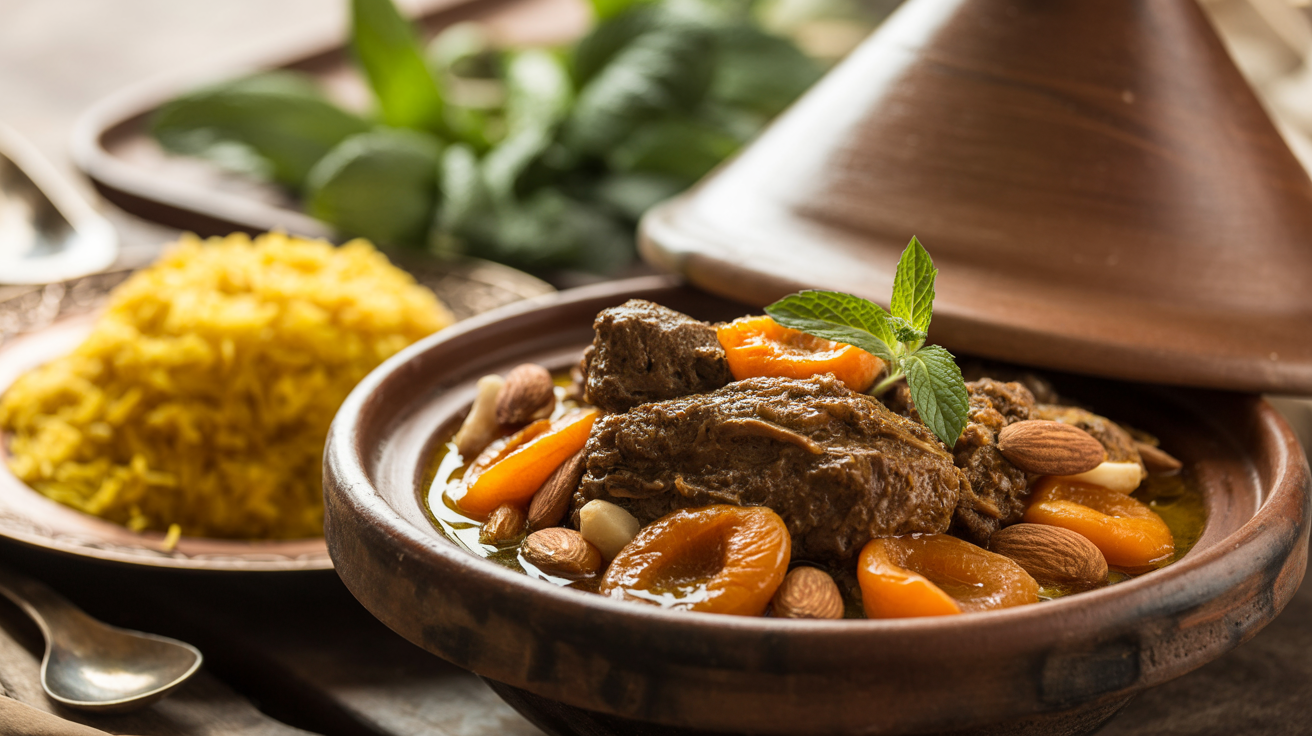 Moroccan Lamb Tagine with Apricots