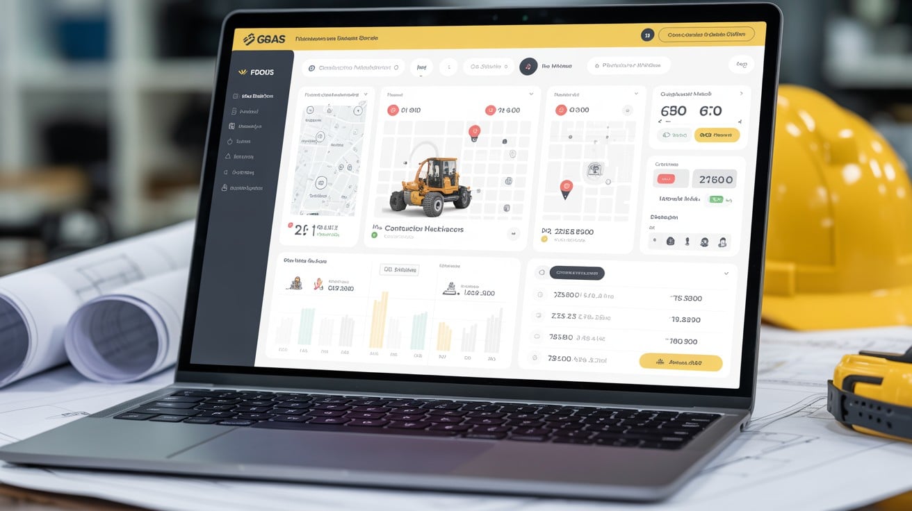 Manager Service AI dashboard showing equipment tracking and fleet management