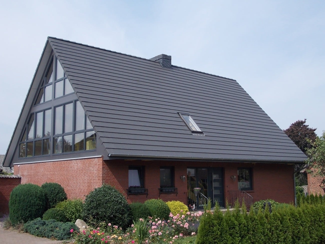 Clean well-maintained tiled roof