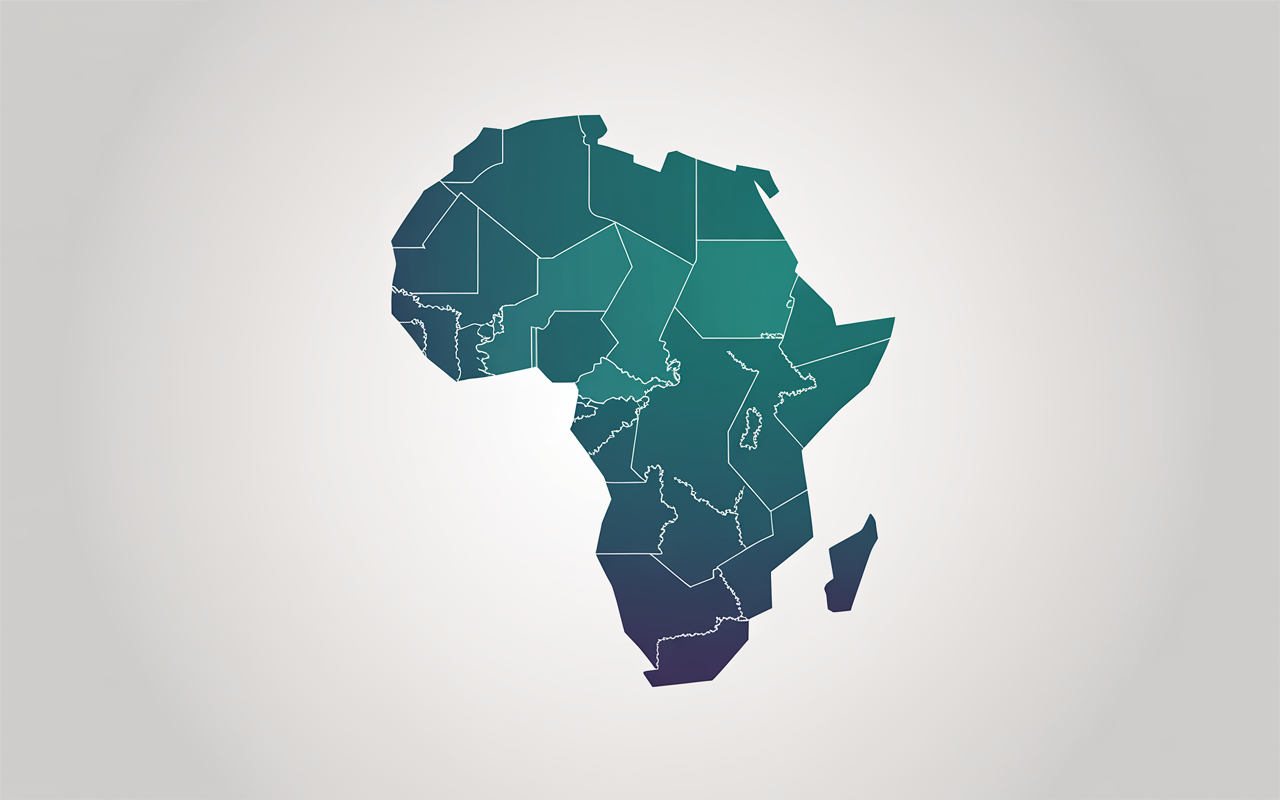 Map of Africa showing Double Plus market presence
